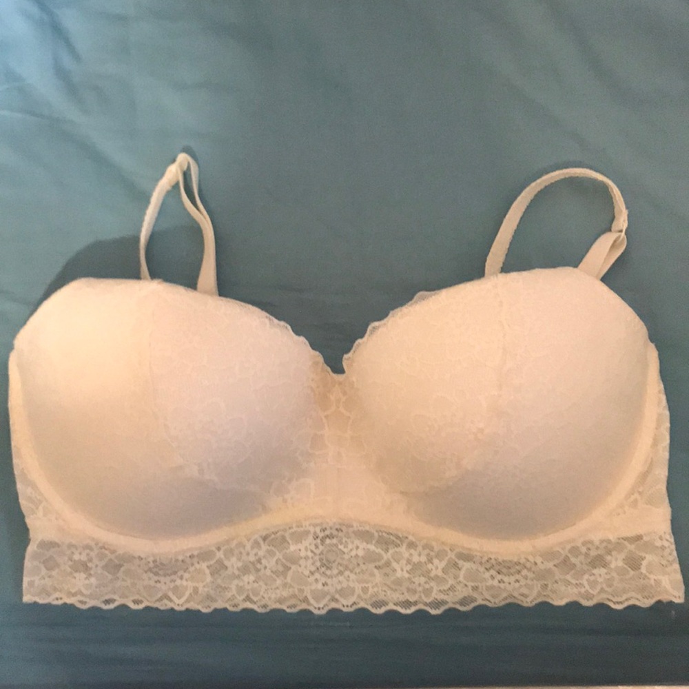 Pink lace bralette
